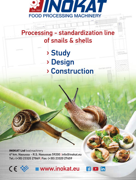Photo INNOVATIVE SOLUTIONS FOR THE PROCESSING AND PACKAGING OF SNAILS  